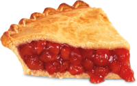 a slice of cherry pie